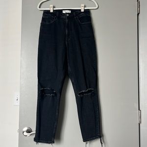 Abercrombie Black Mom Jeans